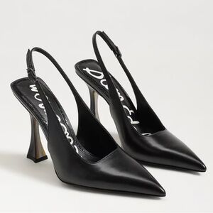 Sam Edelman Black Odette Slingback Heels